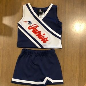 Patriots cheer outfit! Size 2t